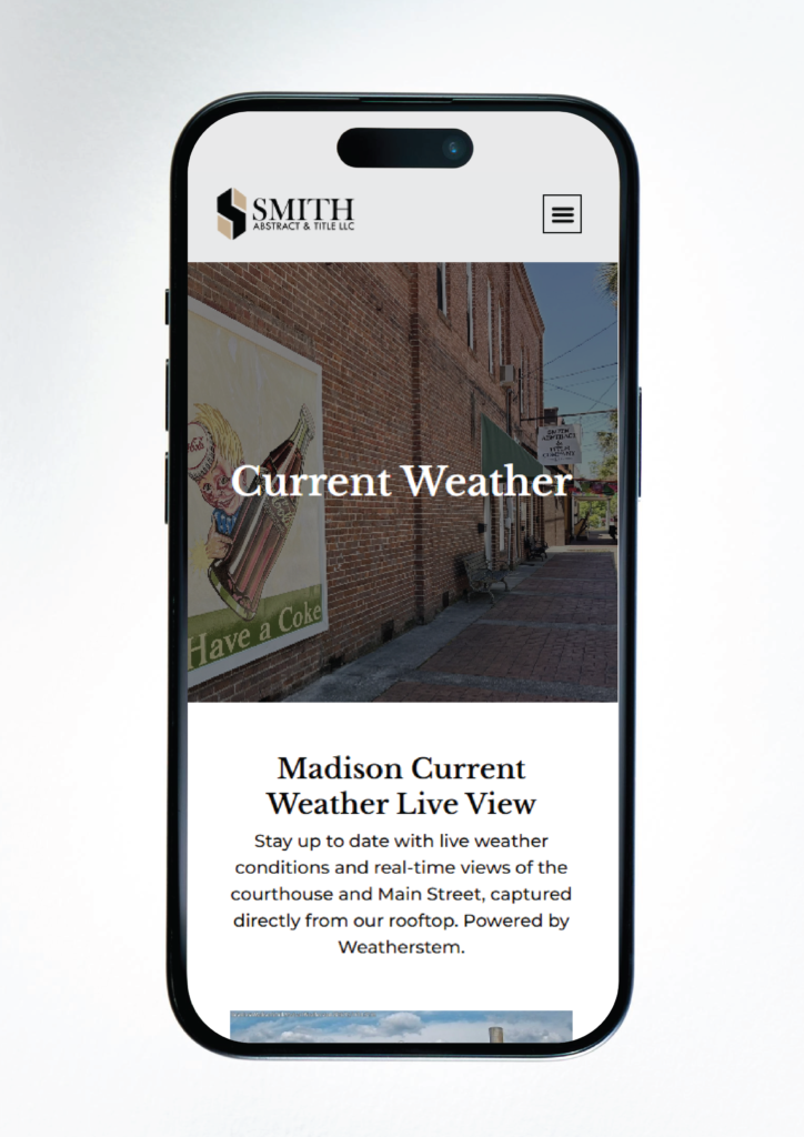 Mobile Current Weather Preview